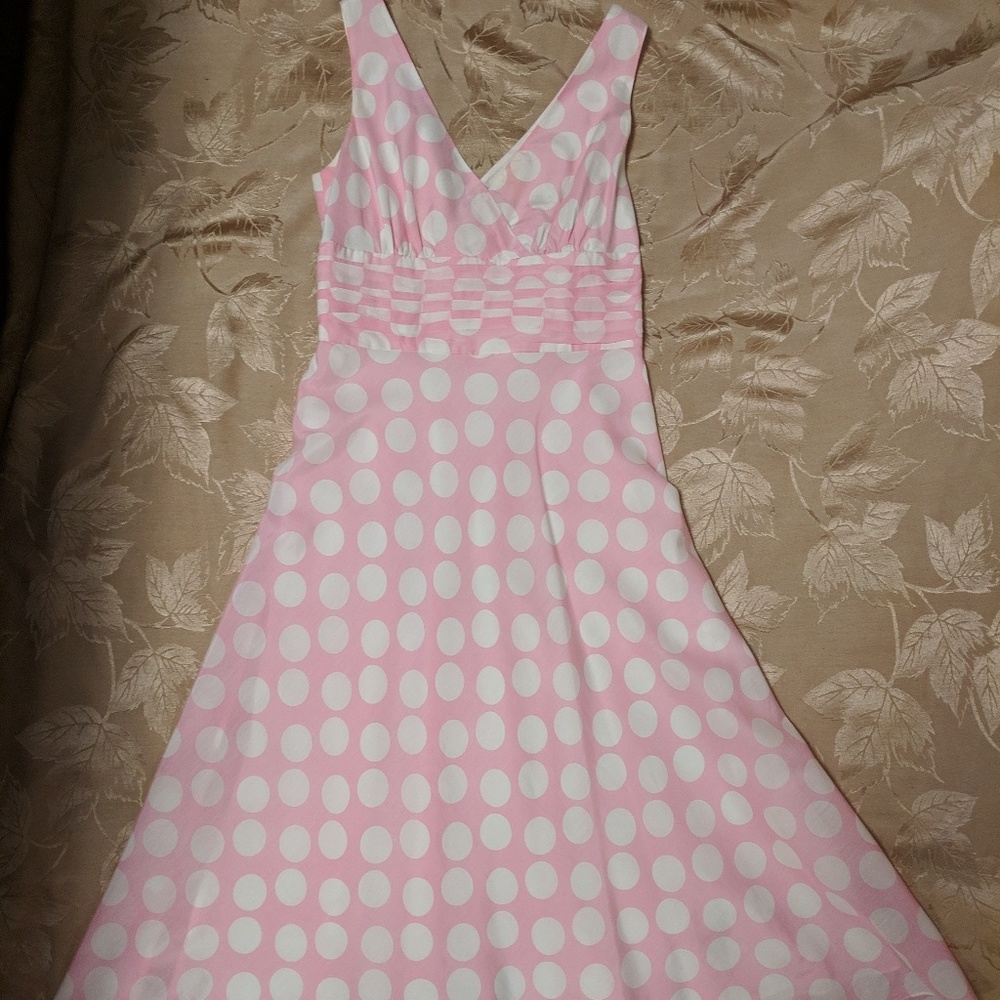 Pink and while silk Lilly Pulitzer dress